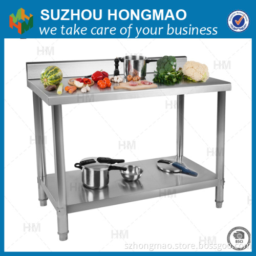 Double Kitchen Stainless Steel Work Table with under shelf
Quality Choice